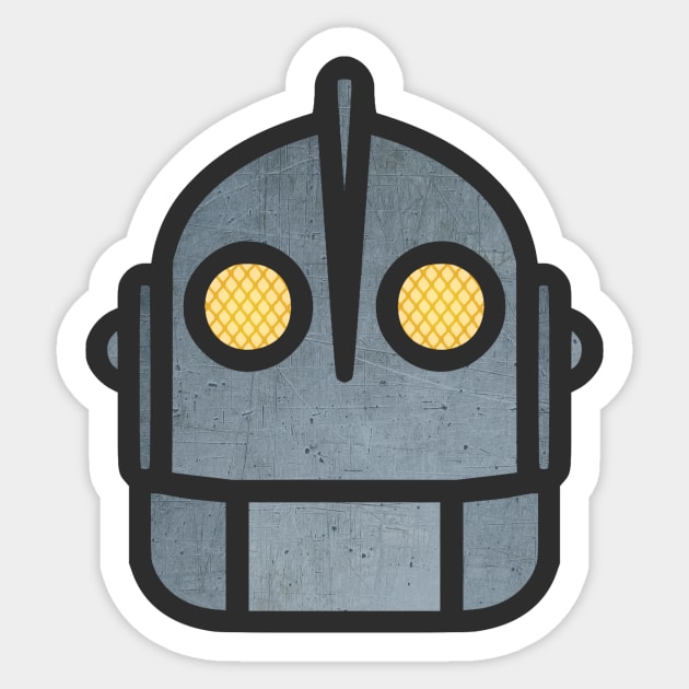 Iron Giant Head Sticker by VanHand